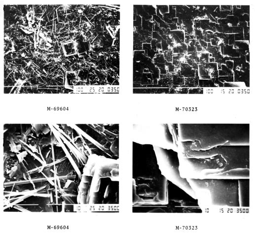 SEM photomicrographs of NOCOLOK flux residue